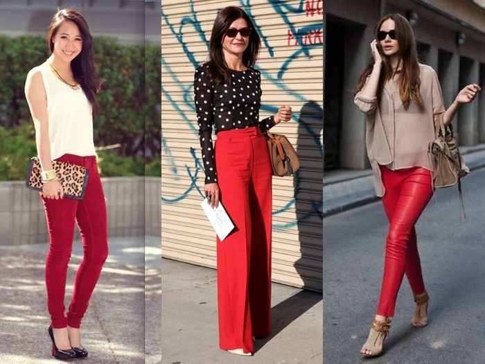 Bí quyết kết hợp quần màu đỏ đô với áo cực thời trang cho nàng | Beauty Blog