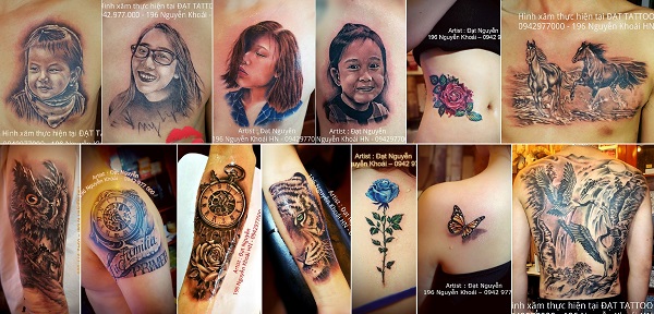 Sản phẩm hình xăm đẹp tại Đạt Tattoo